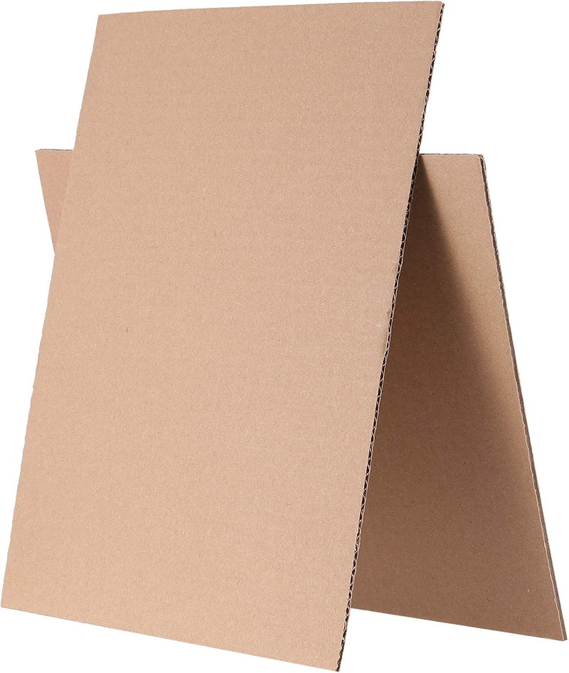 HAKZEON 50 Pack 8.5 x 11 Inch Corrugated Cardboard Sheets, Cardboard Paper, Flat Cardboard Inserts for Packaging Shipping Mailing DIY Crafts, Brown - Image 5